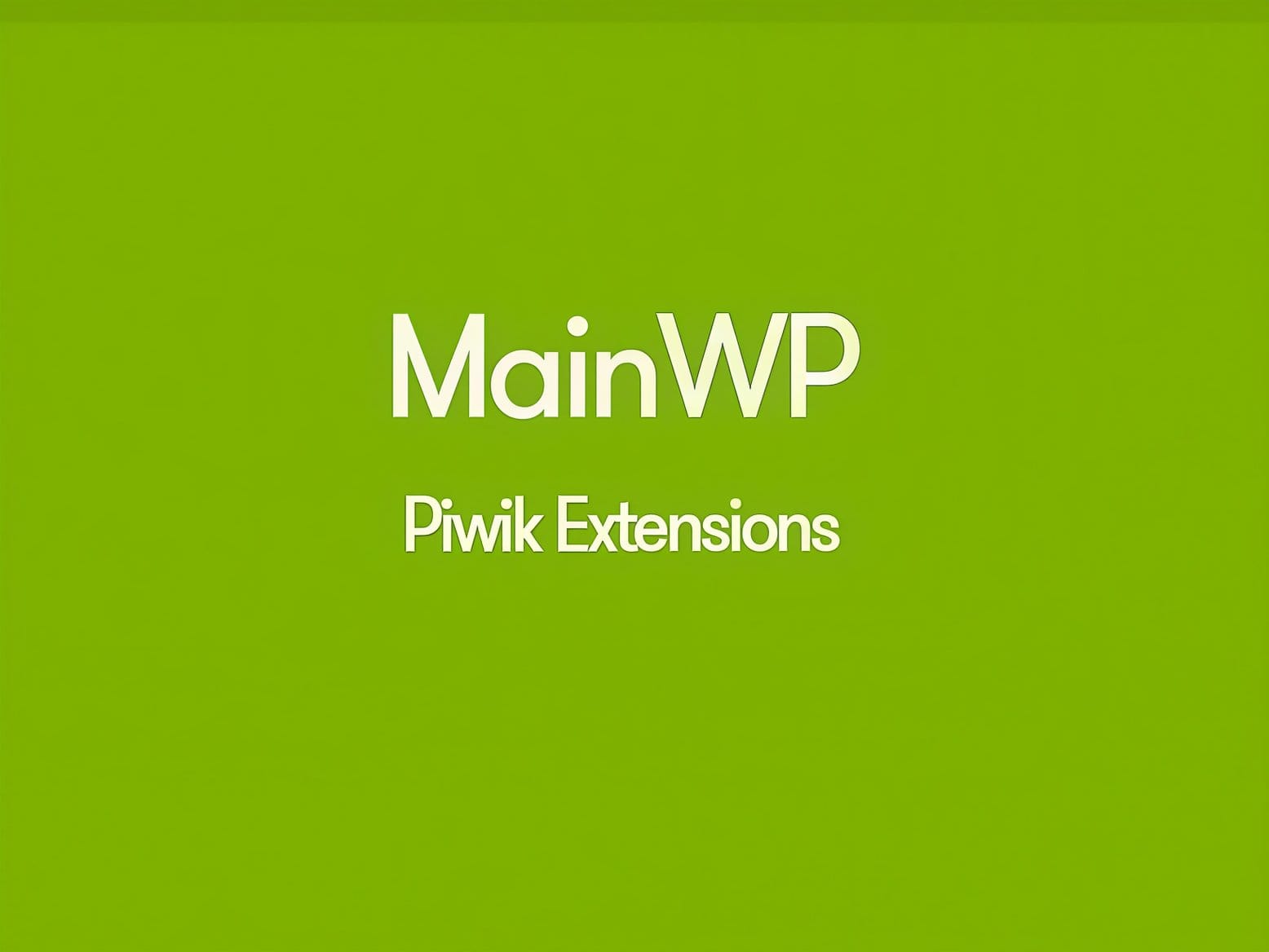 Wtyczka MainWP Piwik Extension