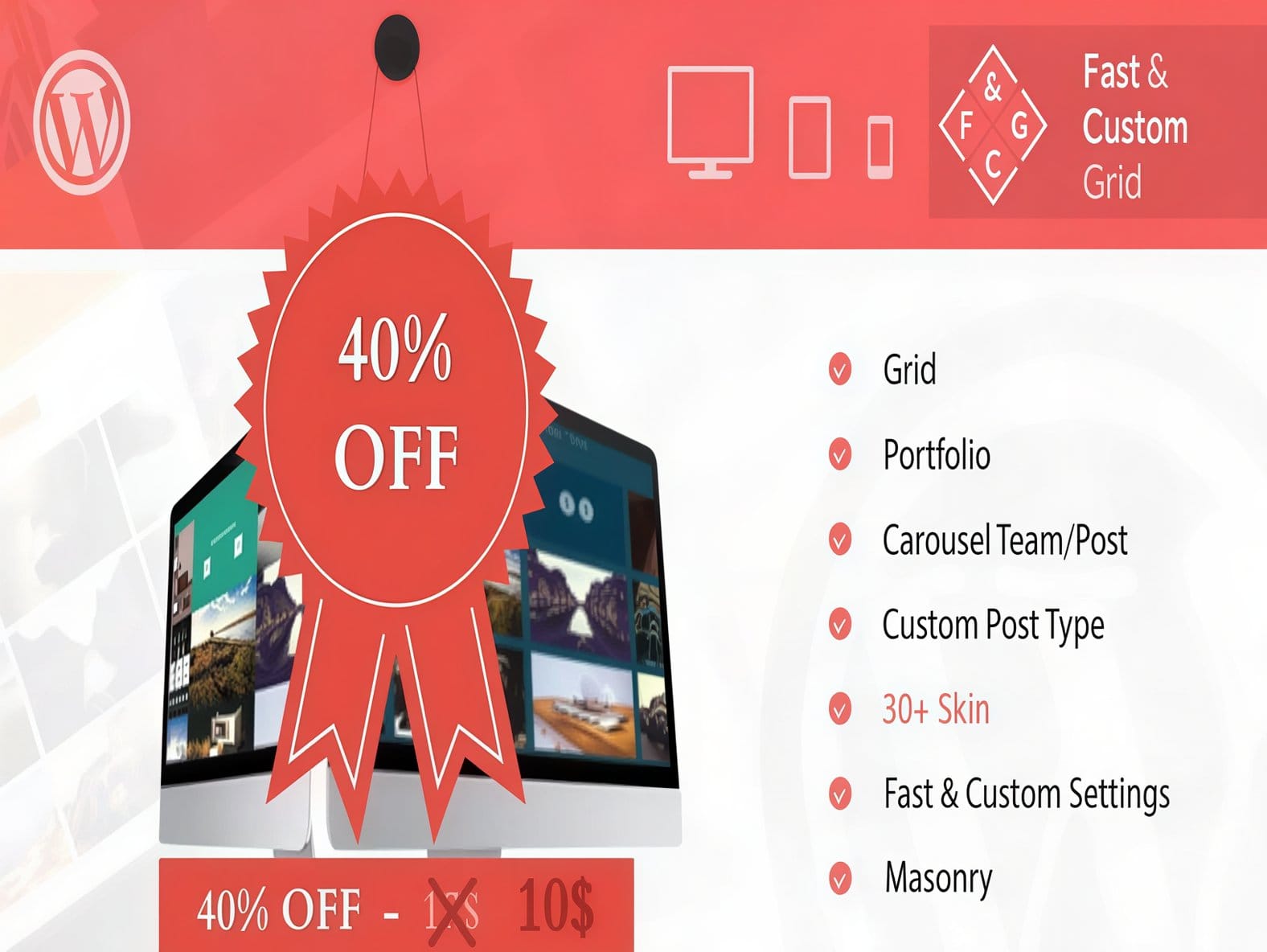 Wtyczka Fast & Custom Grid – WordPress Plugin