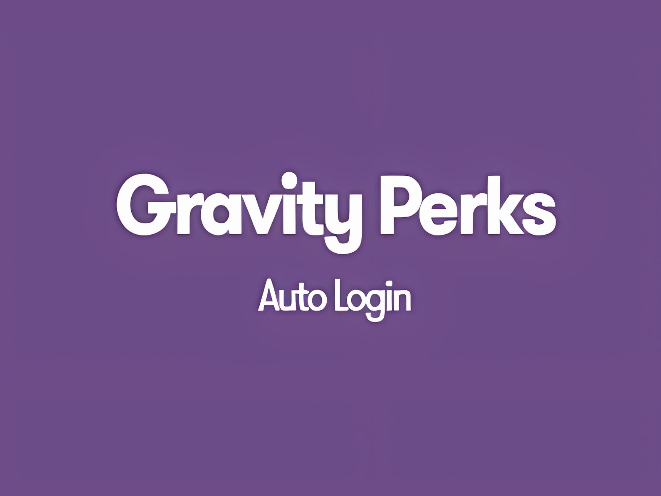 Wtyczka Gravity Perks Auto Login