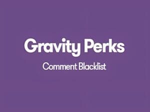 Wtyczka Gravity Perks Comment Blacklist