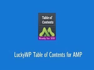 Wtyczka LuckyWP Table Of Contents For Amp