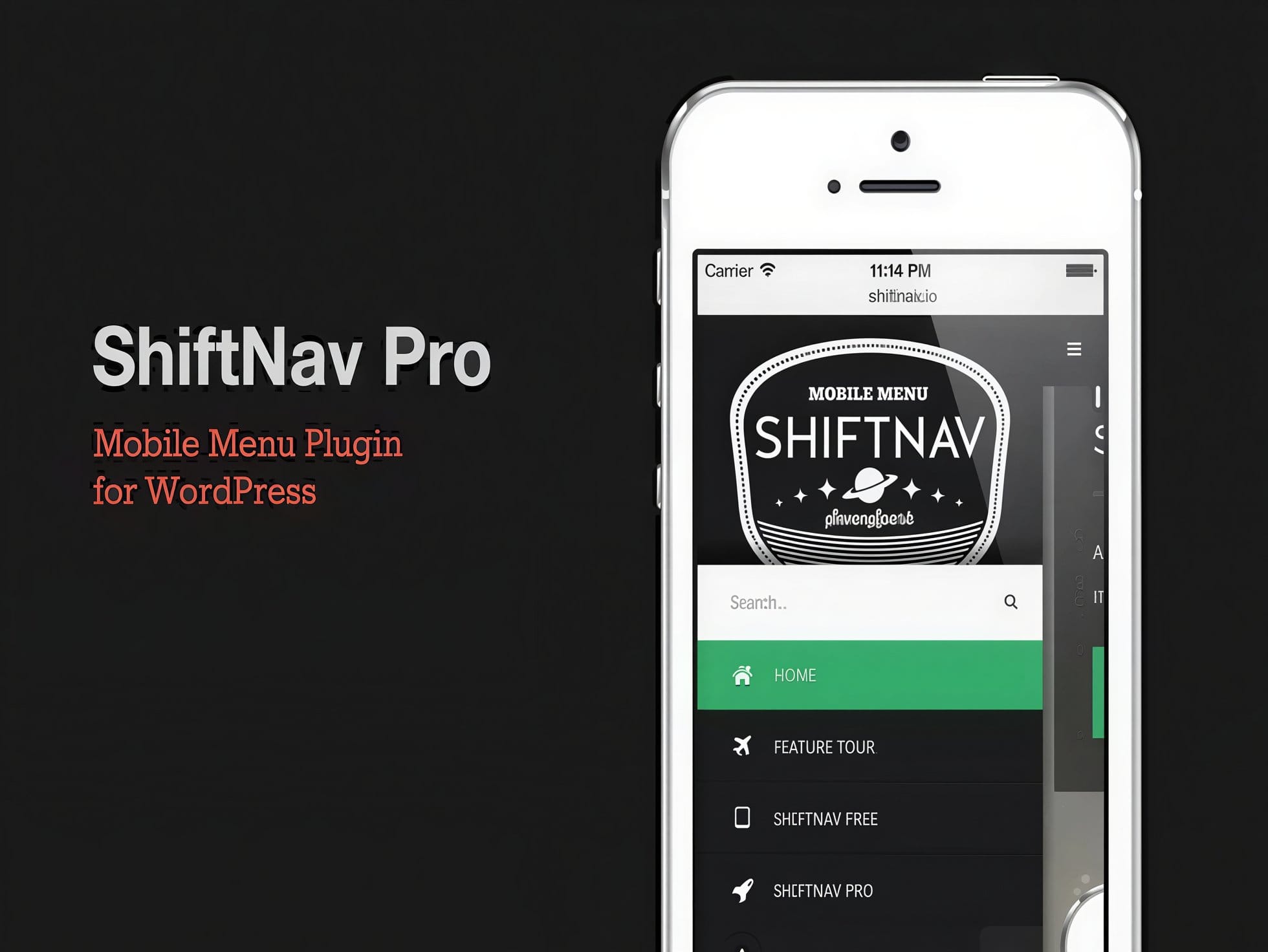 Wtyczka ShiftNav Pro Responsive Mobile Menu