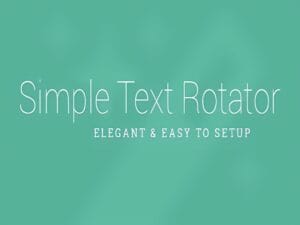 Wtyczka Simple Text Rotator WordPress Plugin