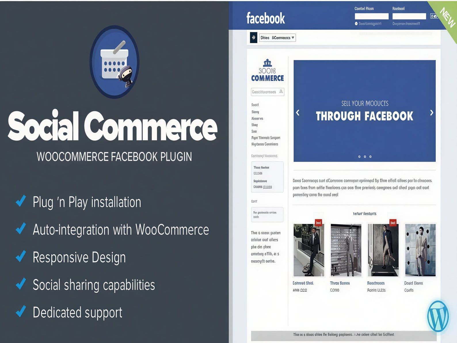 Wtyczka Social Commerce – WooCommerce Facebook Tab