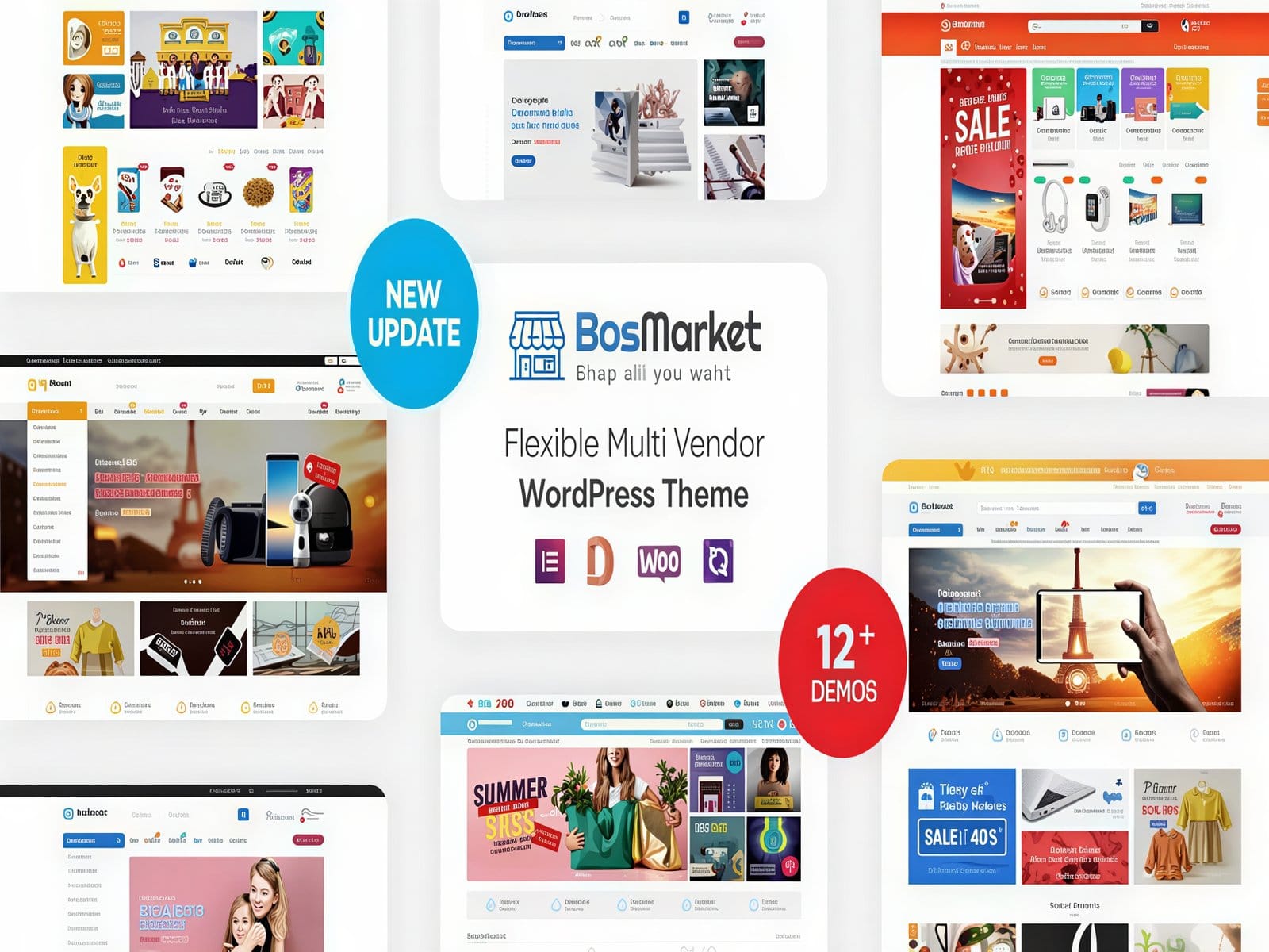 Szablon BosMarket Flexible Multivendor Woo WPr Theme