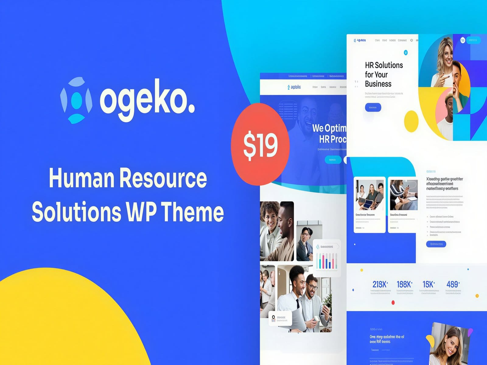 Szablon Ogeko Human Resource Solutions WordPress Theme
