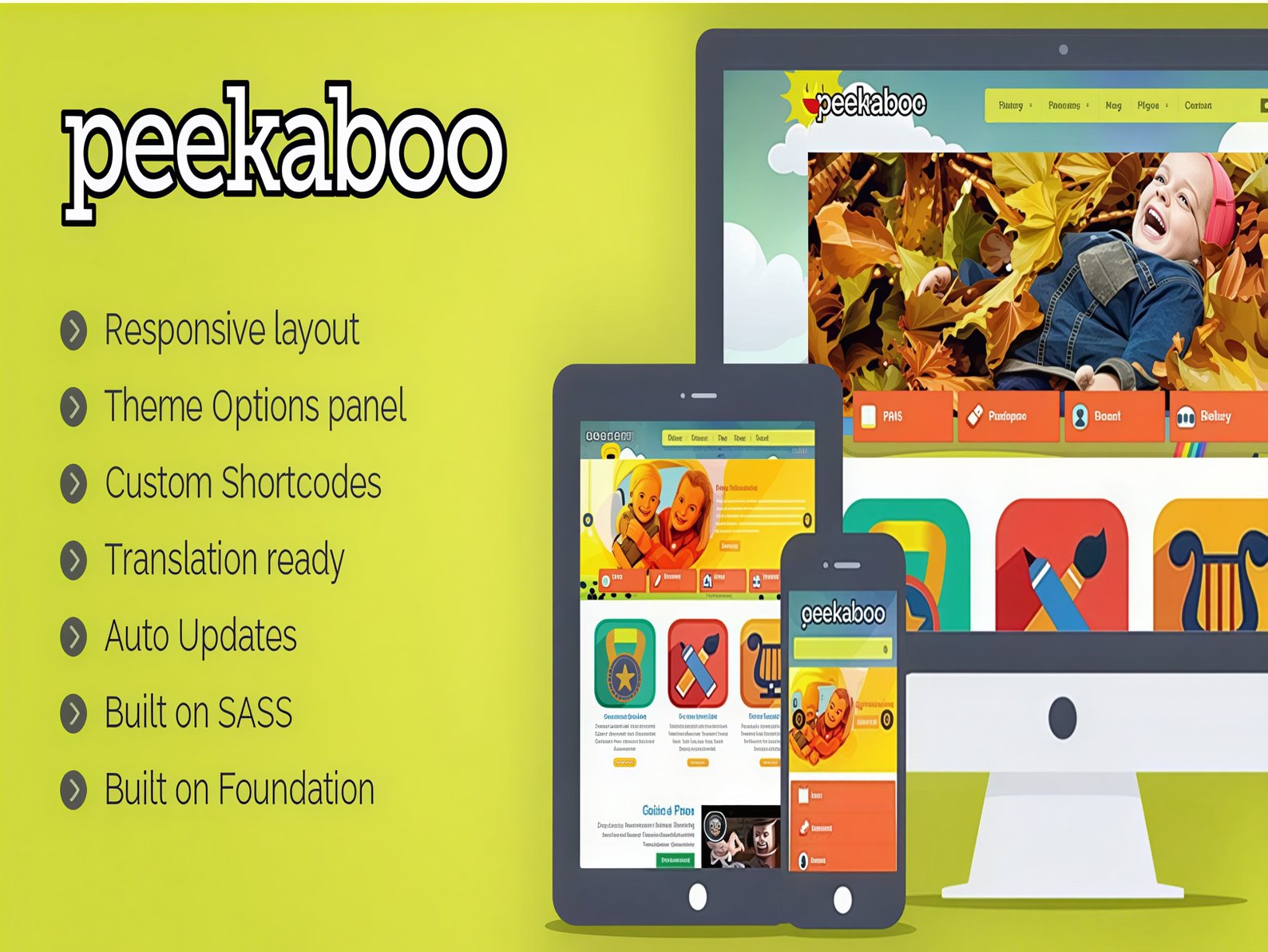 Szablon Pekaboo For WordPress Children WordPress Theme