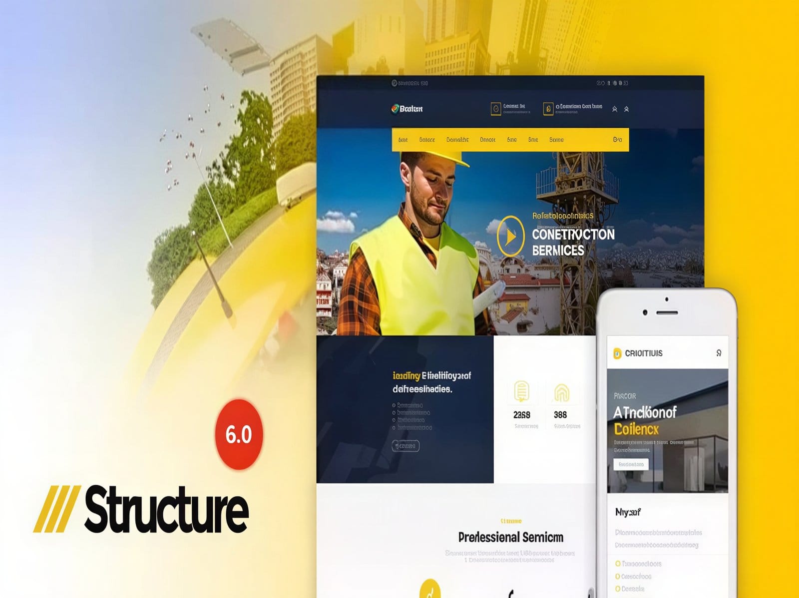 Szablon Structure Construction WordPress Theme