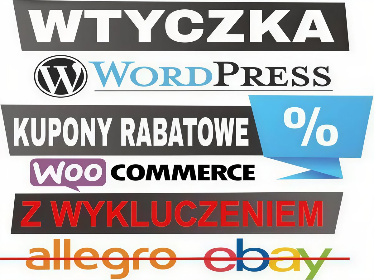 Wtyczka WordPress Automatyczne Kupony Rabatowe bez Allegro Ebay